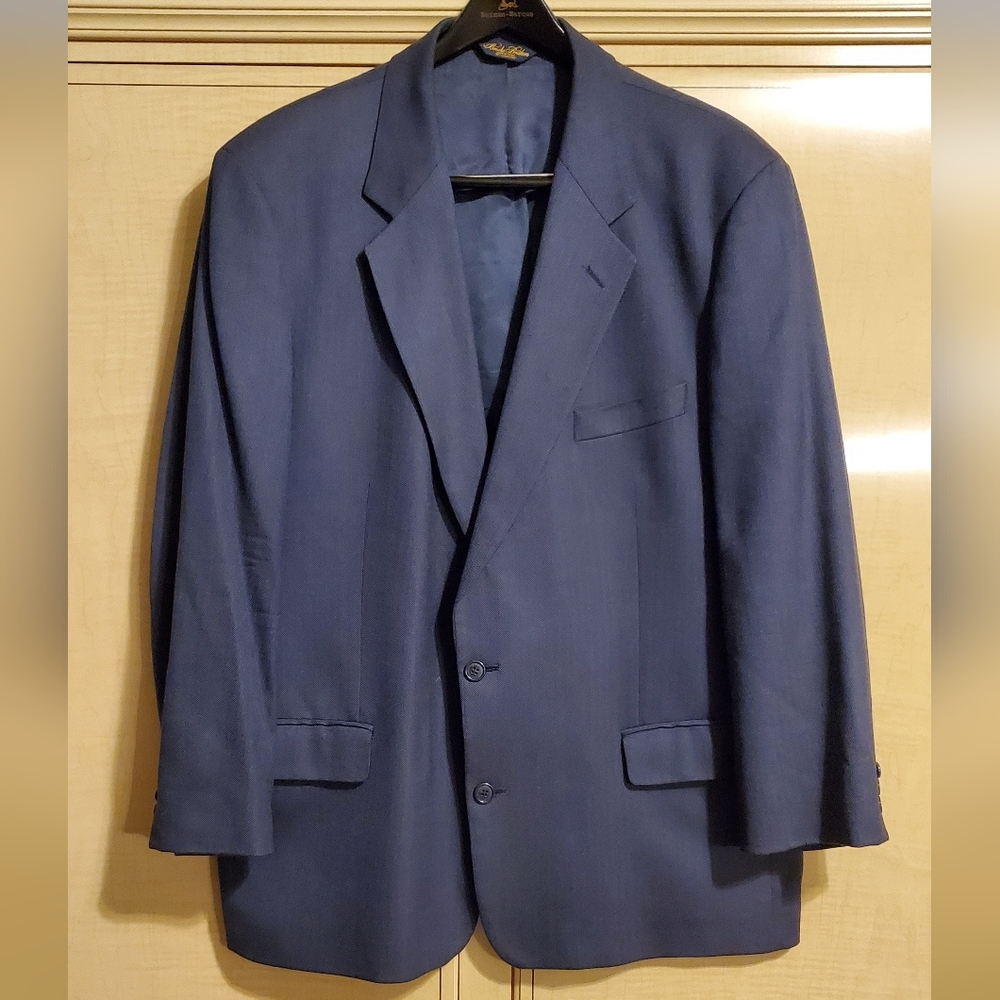 Complete Navy Blue Men's BrooksBrothers Suit 46L Blazer, 41L Pants